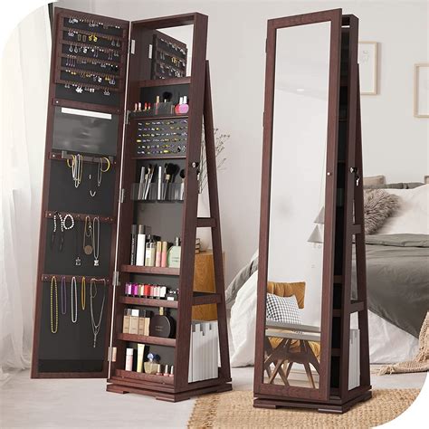 Yitahome Jewelry Cabinet Standing Jewelry Armoire With Full