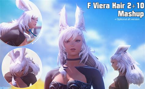 F Viera Hair 10 Mashup With Hair 2 The Glamour Dresser Final Fantasy Xiv Mods And More