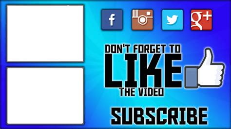 Create 3 Outro Templates Or Videos For Your Youtube Channel By Dubslogos