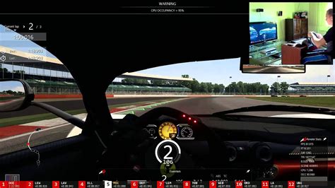 Assetto Corsa Logitech Driving Force GT On Webcam With Ferrari