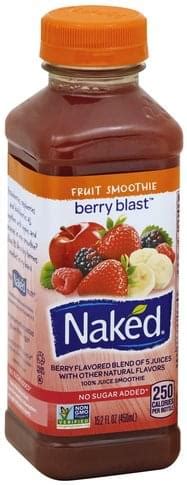 Naked Fruit Berry Blast Juice Smoothie Oz Nutrition