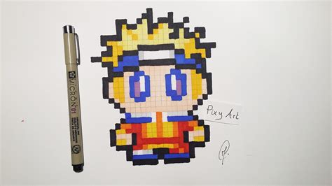 Naruto Pixel Art Dessin Pixel Pixel Art Pixel Art A Imprimer Images