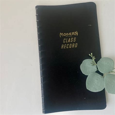 Class Record Book Etsy