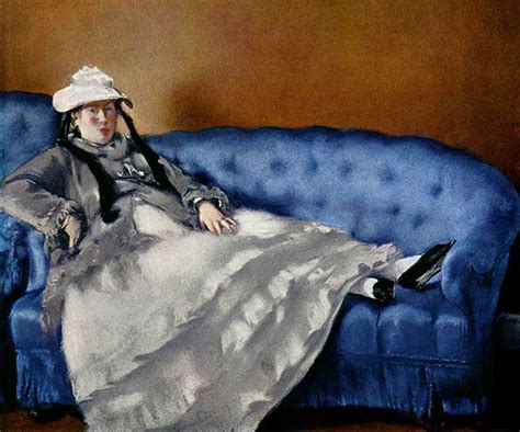 Meisterwerke Onlinede Frau Manet Auf Blauem Sofa Edouard Manet