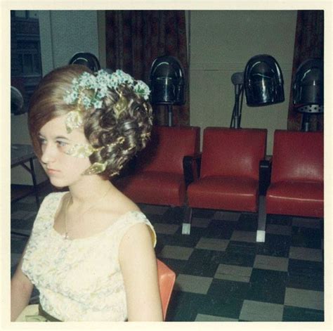 Elizabeth taylor may have worn straight black hair as cleopatra, but her usual style was a long curly bob. Inside a Women's Hair Salon from the 1960s ~ vintage everyday