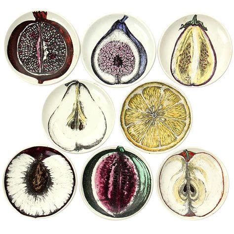Coaster Sized Plates Of Fruit By Fornasetti Ceramic Art Ceramics Plates