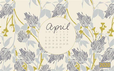 April 2020 Desktop Backgrounds In 2020 With Images Calendar