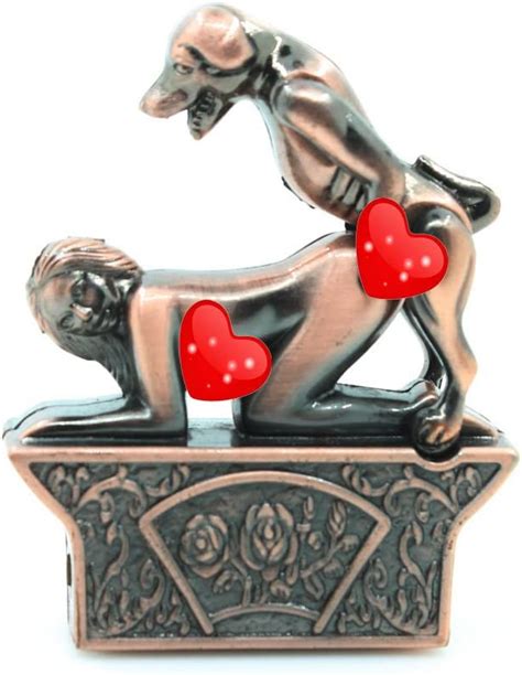 Creative Retro Copper Animal Dog Sex With Women Doggy Style Sexual