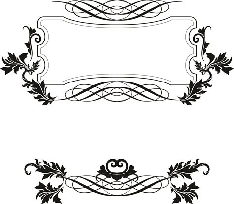 9 Fancy Frame Border Design Images Free Vector Decorative Borders