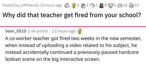 16 people share some scandalous stories of how teachers got fired