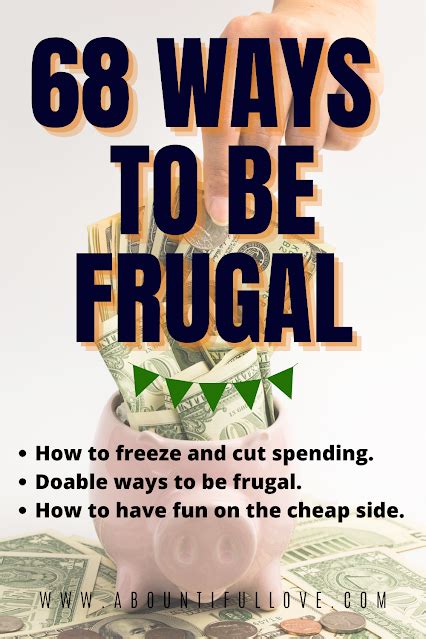 Ways To Be Frugal A Bountiful Love