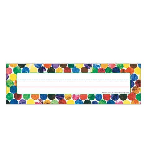 Buy Carson Dellosa World Of Eric Carle Name Plates For Desk Elementary