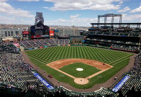 Colorado Rockies Stadium Capacity Coors Field Denver Co Seating