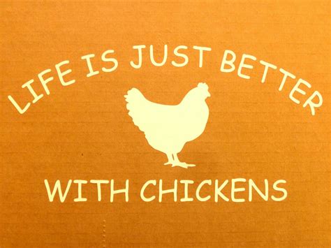 Life Is Just Better With Chickens Fresh Eggs Daily Chicken Hen White Vinyl Car Window Bumper
