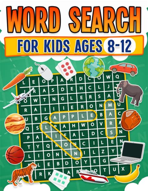 Word Search For Kids Ages 8 12 100 Fun Word Search Puzzles Kids