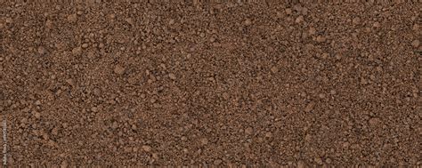 Brown Soil Texture Top View Organic Ground Background Stock Photo