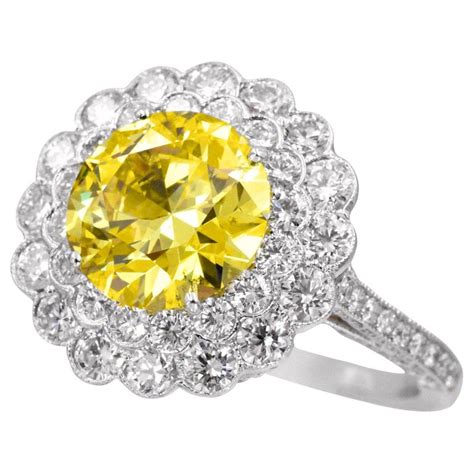 Tiffany And Fancy Vivid Yellow Diamond Ring Ubicaciondepersonascdmx
