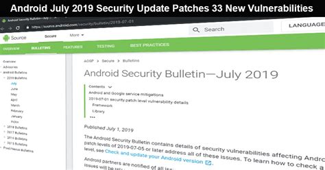 We have listed down the 14 best android security apps to keep your device in healthy state. #Android July 2019 #SecurityUpdate Patches 33 New ...