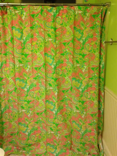 My Lilly Pulitzer Chin Chin Shower Curtin Printed Shower Curtain Shower Lilly Pulitzer