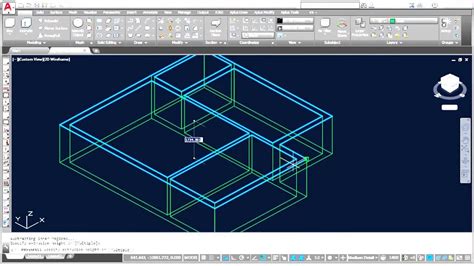 Autocad 3d House Modeling Tutorial Part 1 Making 3d Walls Youtube