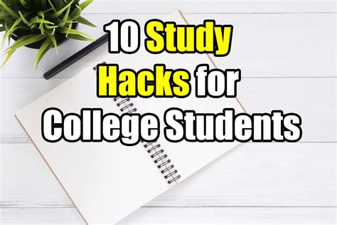 10 Study Hacks Every College Student Should Know Best Tips