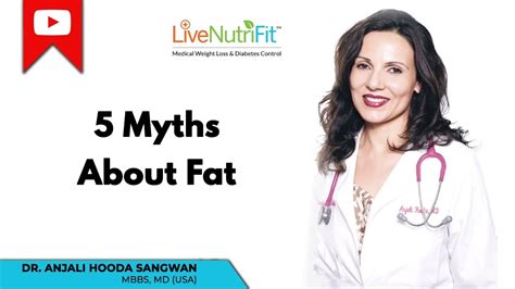5 Myths About Fat Livenutrifit Dranjalihooda Youtube