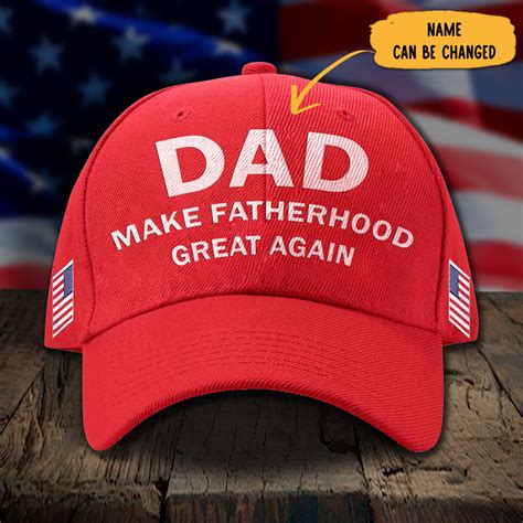 personalized make fatherhood great again dad hat t for father ideas prideearthdesign