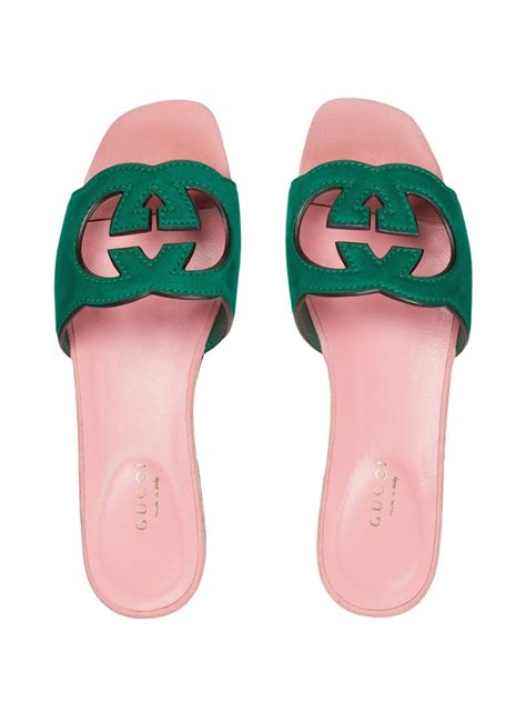 Gucci Interlocking G Cut Out Sandals Farfetch