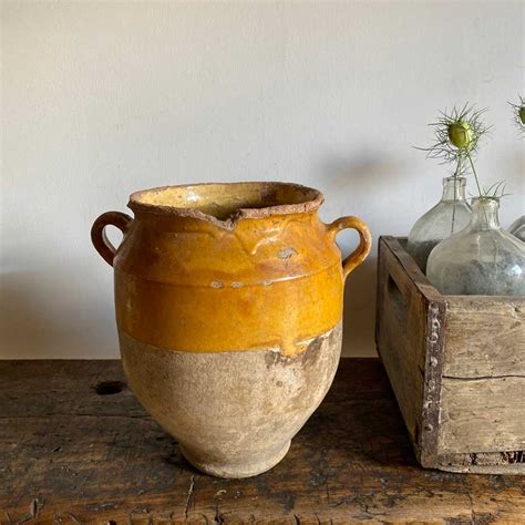 Antique French Confit Pot Honey Home Barn Vintage