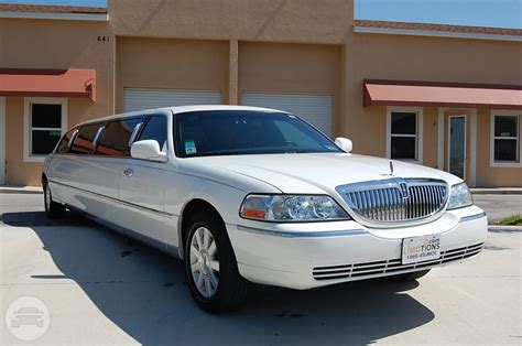 White Lincoln Towncar Stretch Limo Limotions Online Reservation