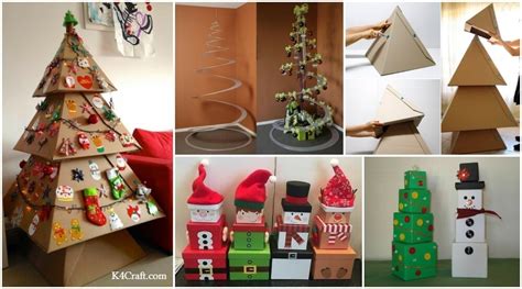 Cardboard Christmas Crafts For Home Decoration Kids Art And Craft