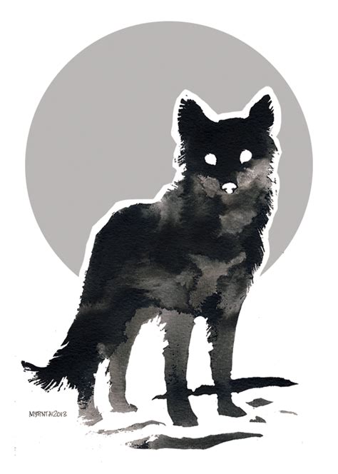 Ink Wolf By Myrntai On Deviantart Wolf Art Wolf Ink