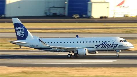 First On Youtube Alaska Airlines Skywest Embraer Erj 175 N173sy