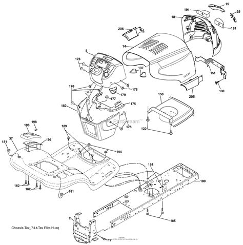 Husqvarna Yt 1942 T 96043000300 2006 05 Parts Diagram For Chassis
