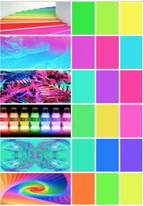 Neon Colour Palette Neon Colour Palette Color Colour Schemes