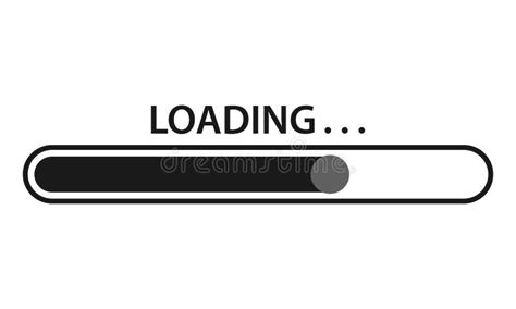 Loading Vector Icon Loading Bar Element Icon Vector Image Stock Vector