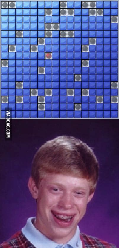 Bad Luck Brian Playing Minesweeper 9gag