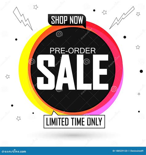 Pre Order Sale Poster Design Template Limited Time Only Vector