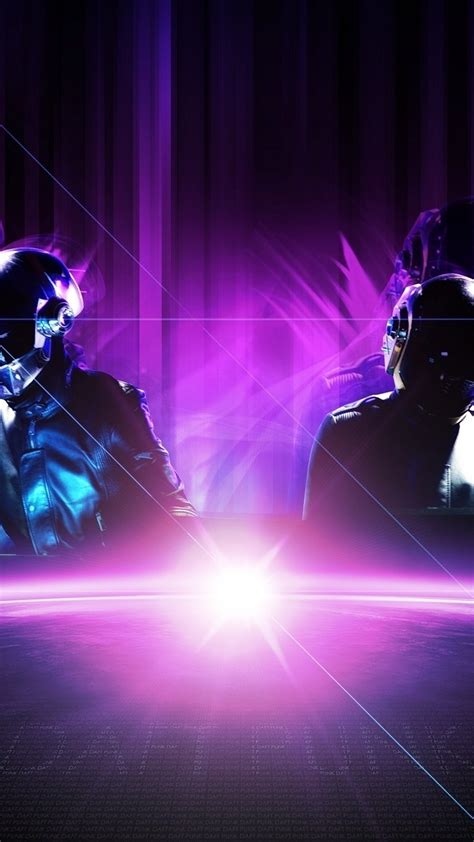 free download wallpaper for galaxy s4 with daft punk with purple tone in 1080x1920 [1080x1920