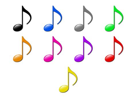 Colored Music Notes Clip Art 20 Free Cliparts Download Images On