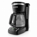 BLACK+DECKER Black 12 Cup Drip Coffee Maker - Walmart.com