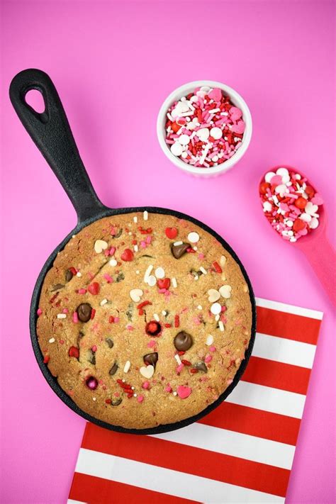 Valentine S Skillet Cookie Featuring Our Love Boat Sprinkle Mix Sweets And Treats Valentine