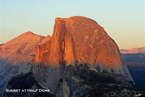 Sunset On Half Dome Photos By Ravi