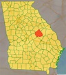 Map of Washington County, Georgia