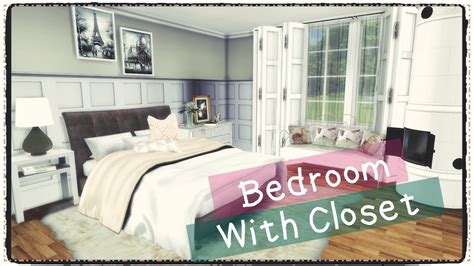 The sims 4 is still going strong years after release. Sims 4 - Bedroom with closet (Build & Decoration) - YouTube