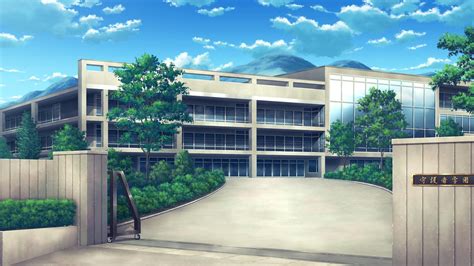 School Anime Scenery Background Wallpaper Paisajes Anime Fondos De