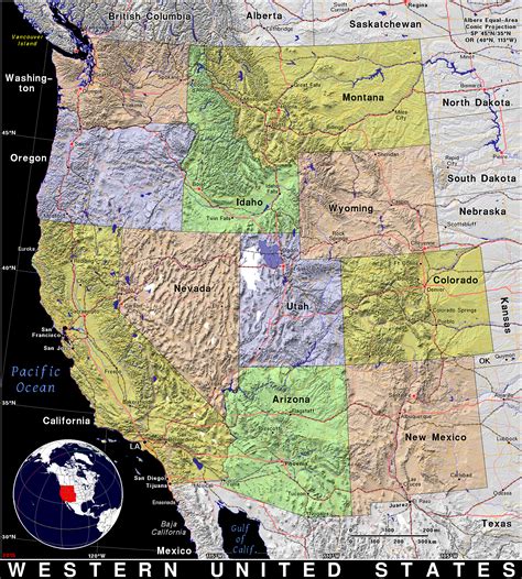 Western United States · Public Domain Maps By Pat The Free Open