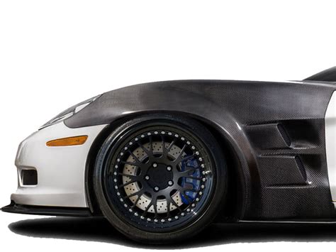 2005 2013 Chevrolet Corvette C6 Carbon Creations Zr2 Front Fenders