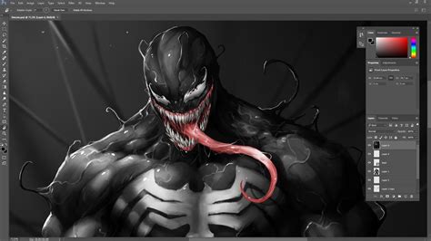 Venom Digital Painting Youtube