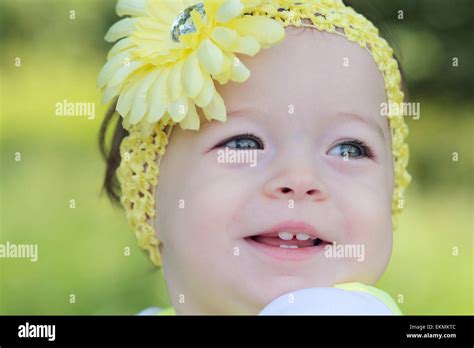 Smiling Baby Portrait Stock Photo Alamy